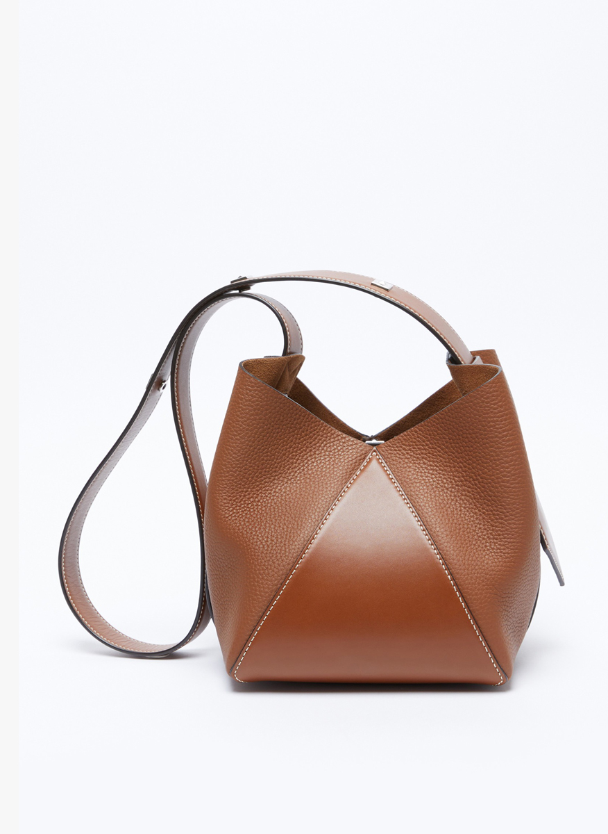 Max Mara MMbuckets leather bag