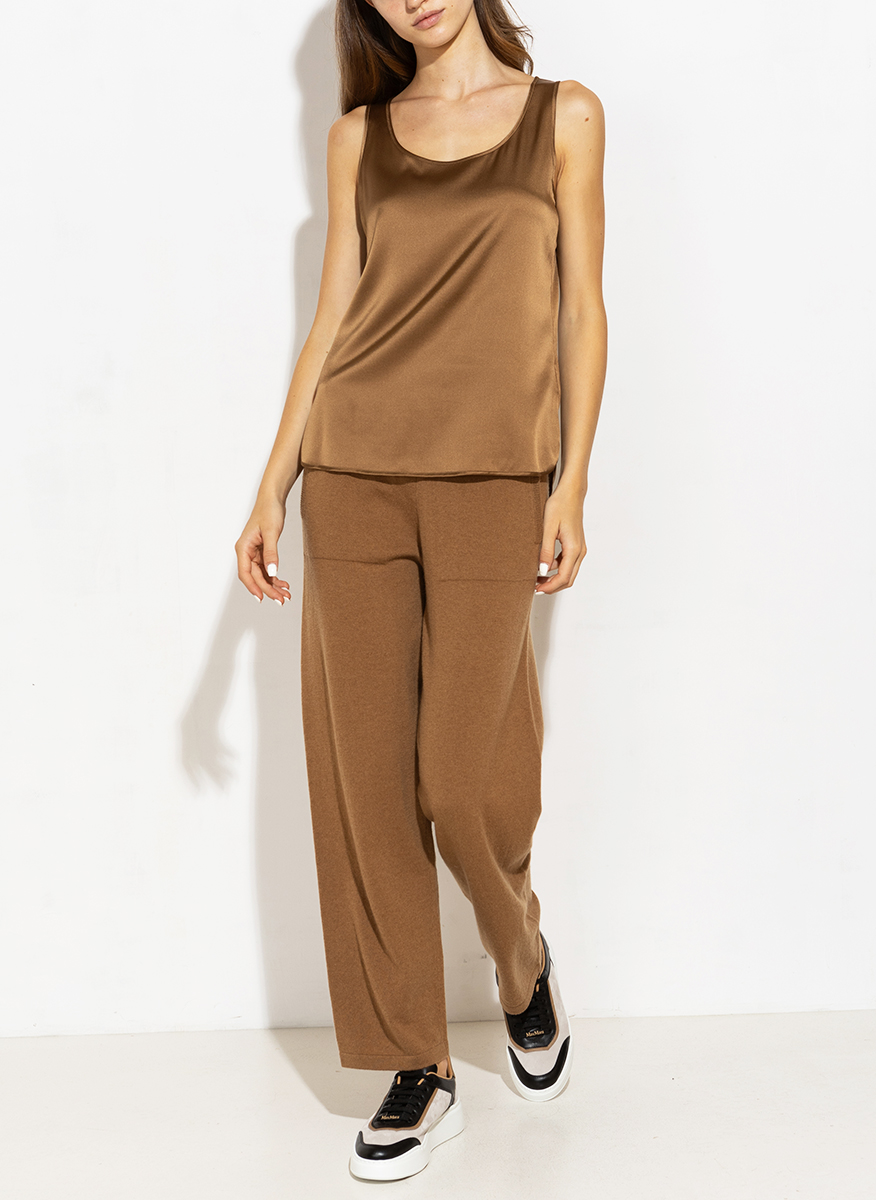 Топ от коприна Max Mara Leisure Pan