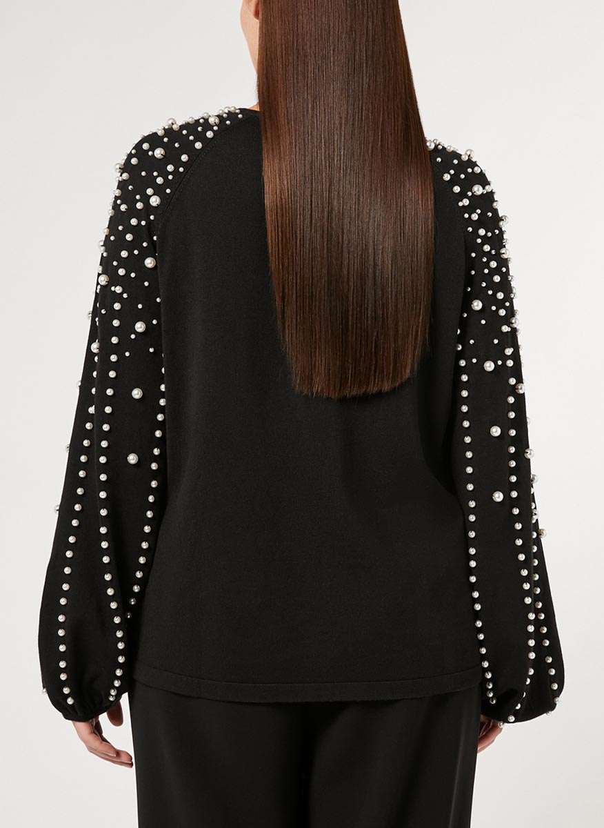 Marina Rinaldi Nelson sweater with pearls