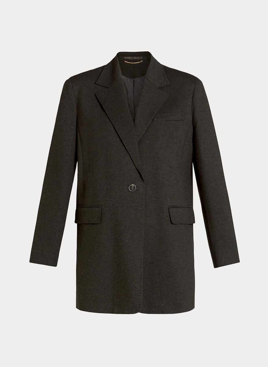 Marina Rinaldi Meandro straight cut blazer