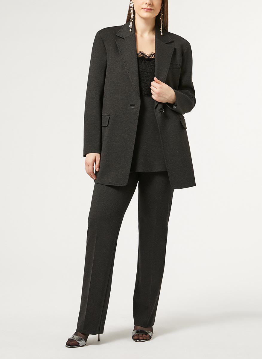 Marina Rinaldi Meandro straight cut blazer