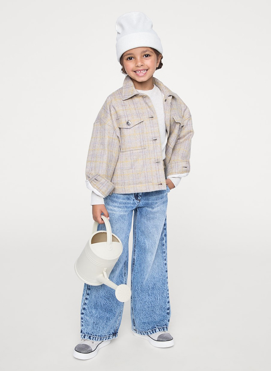Разкроен деним с монили Brunello Cucinelli Kids 8