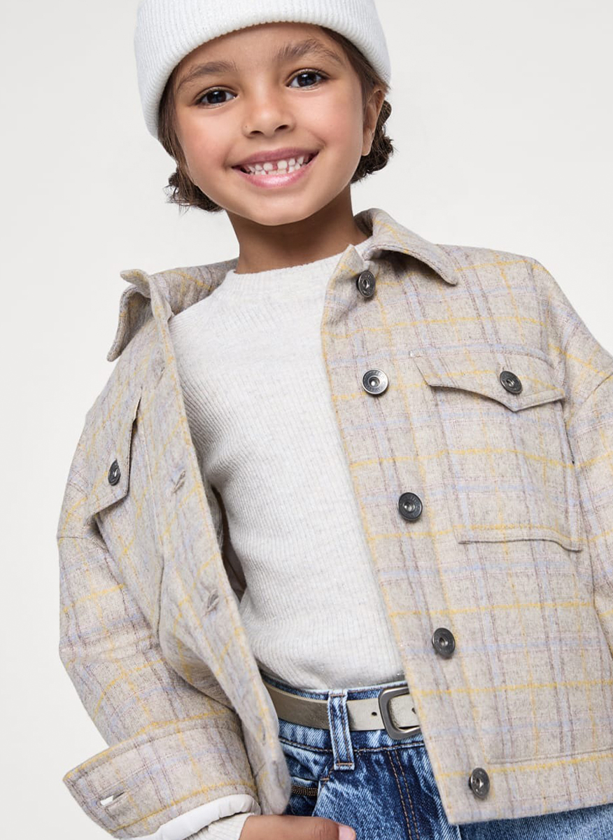 Разкроен деним с монили Brunello Cucinelli Kids 12