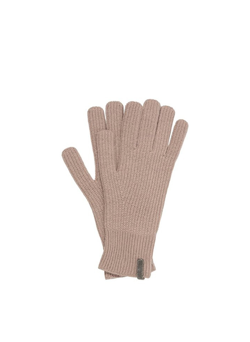 Ръкавици от 100% кашмир Brunello Cucinelli Kids M