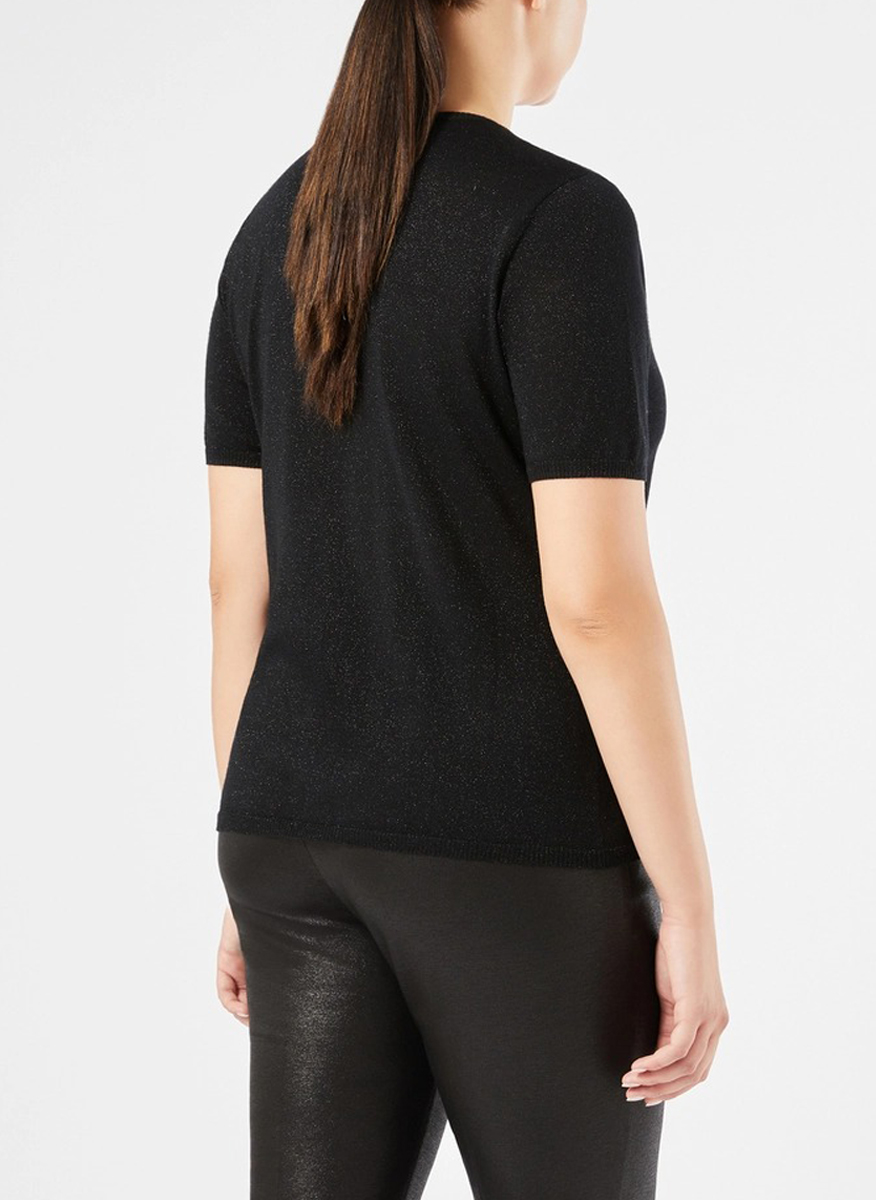 Marina Rinaldi Break knitted t-shirt with lurex