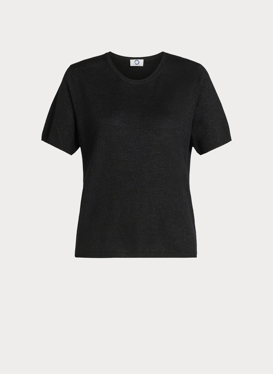 Marina Rinaldi Break knitted t-shirt with lurex
