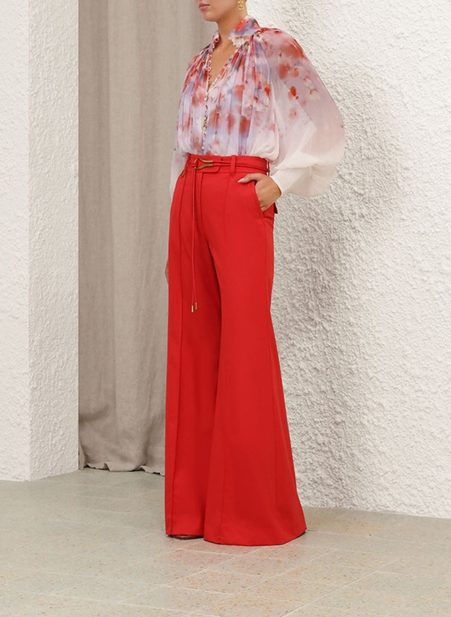 Риза с принт 'Scarlet Floral' Zimmermann