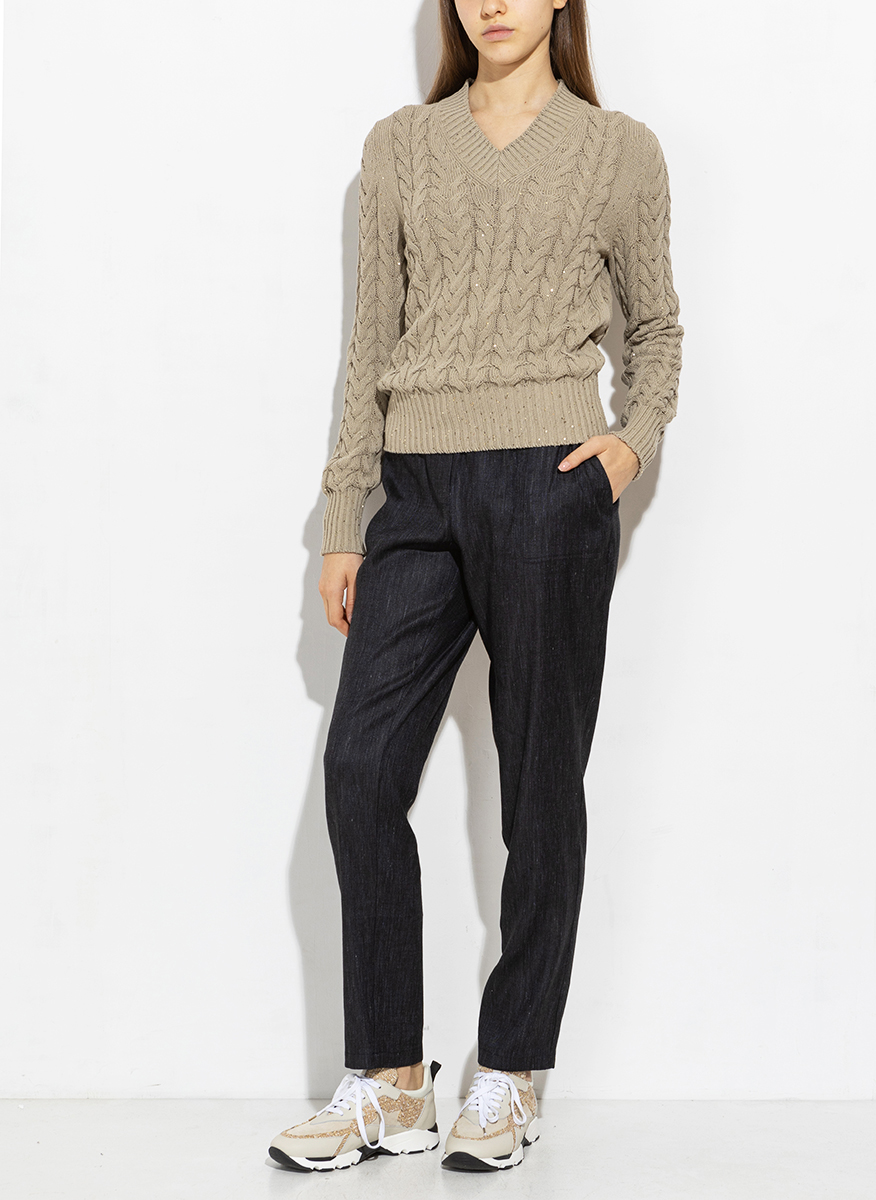 Lorena Antoniazzi sweater in cable-knit