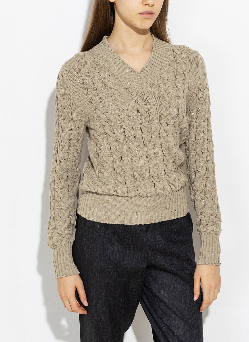 Lorena Antoniazzi sweater in cable-knit