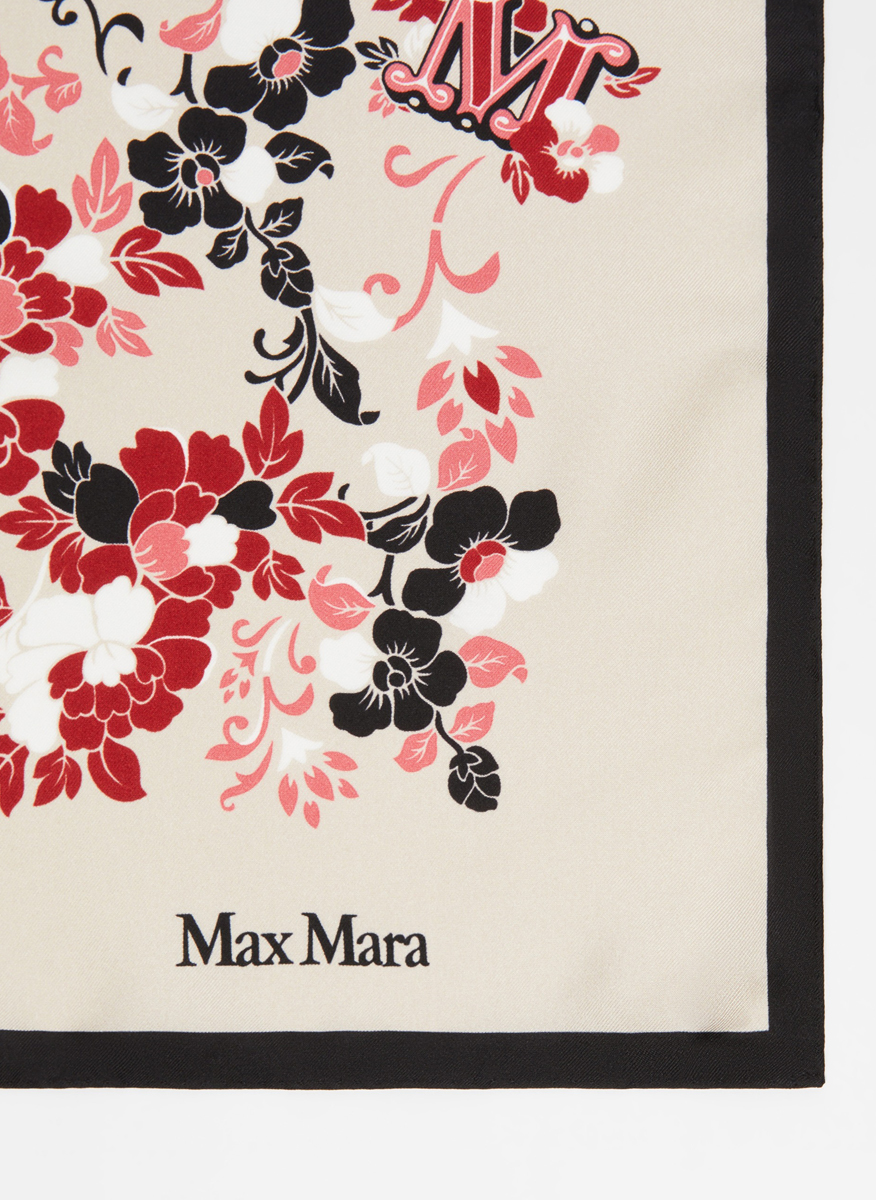 Копринен шал с принт Max Mara Carre90W
