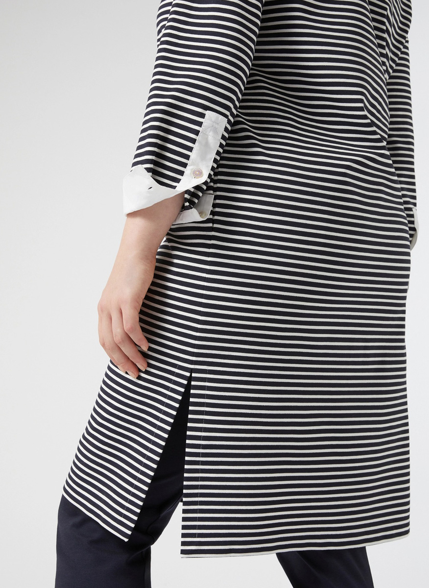 Marina Rinaldi Stadio striped dress