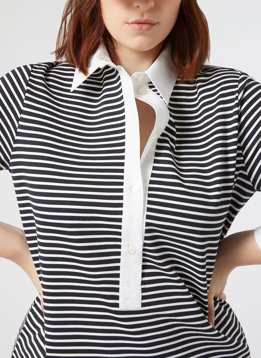 Marina Rinaldi Stadio striped dress