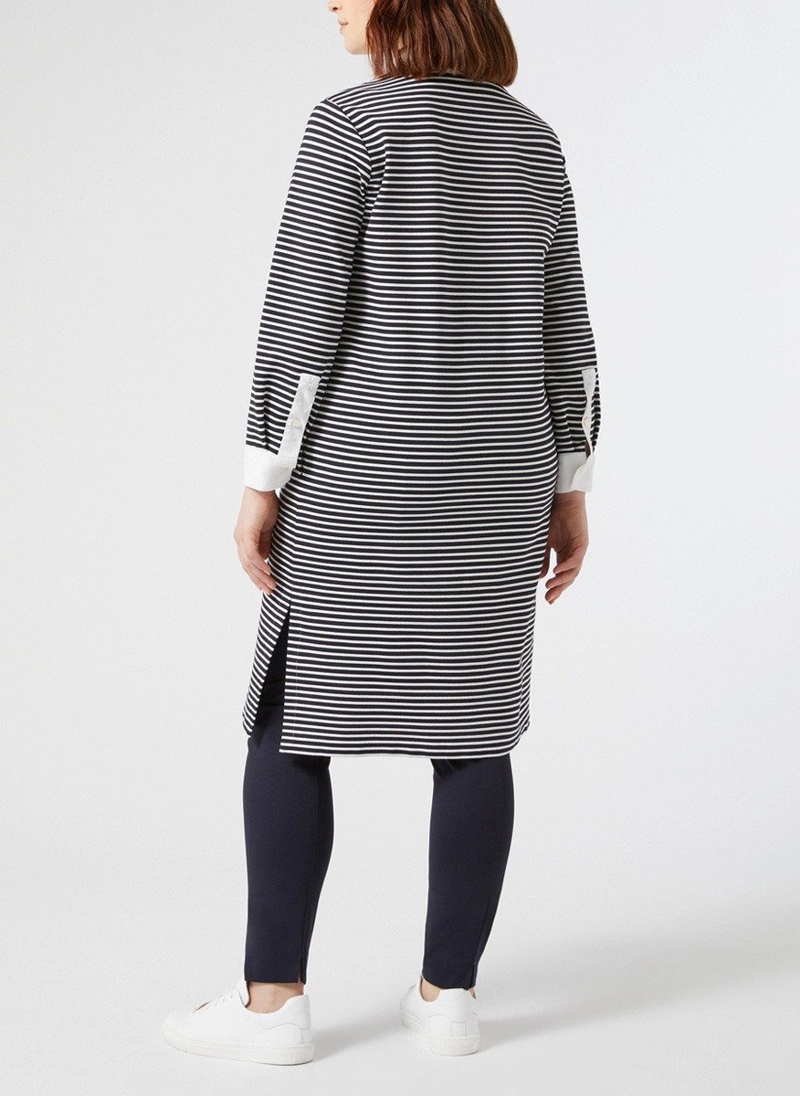 Marina Rinaldi Stadio striped dress
