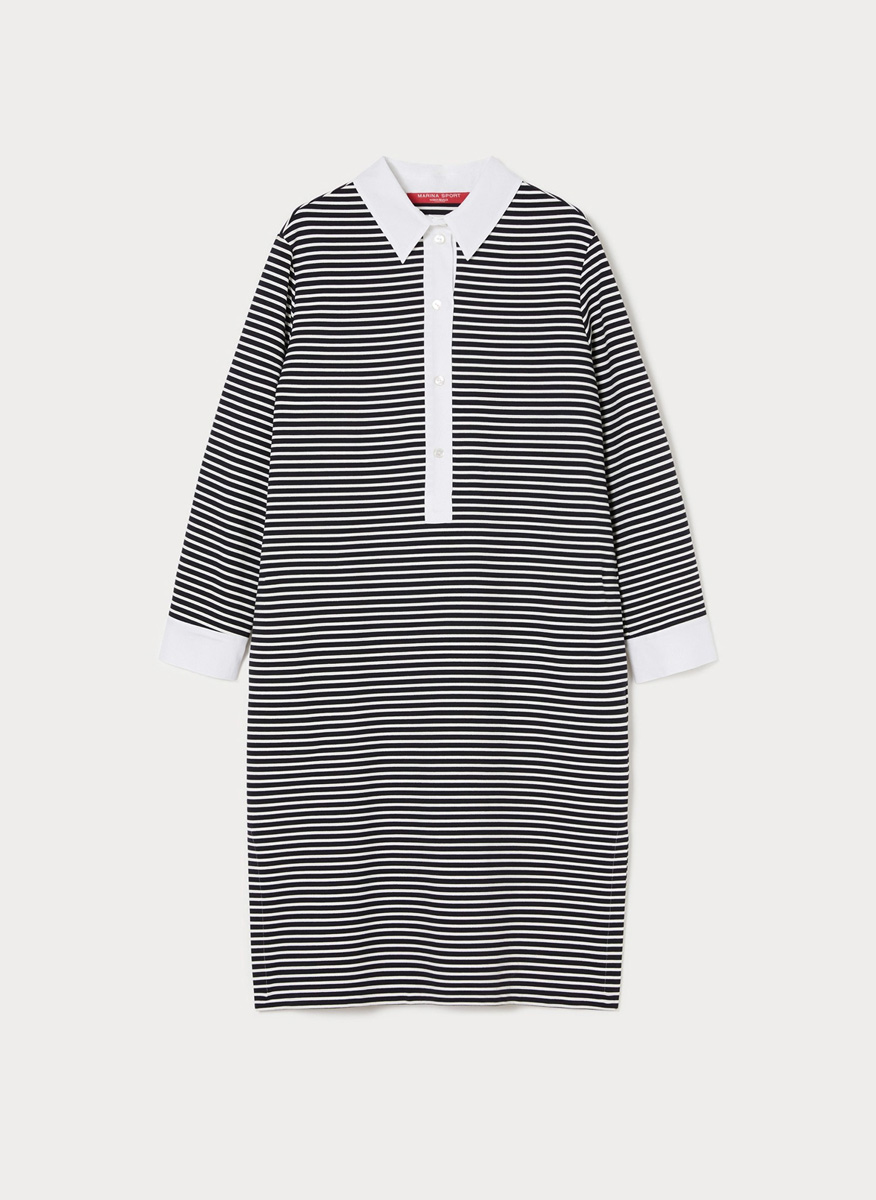 Marina Rinaldi Stadio striped dress