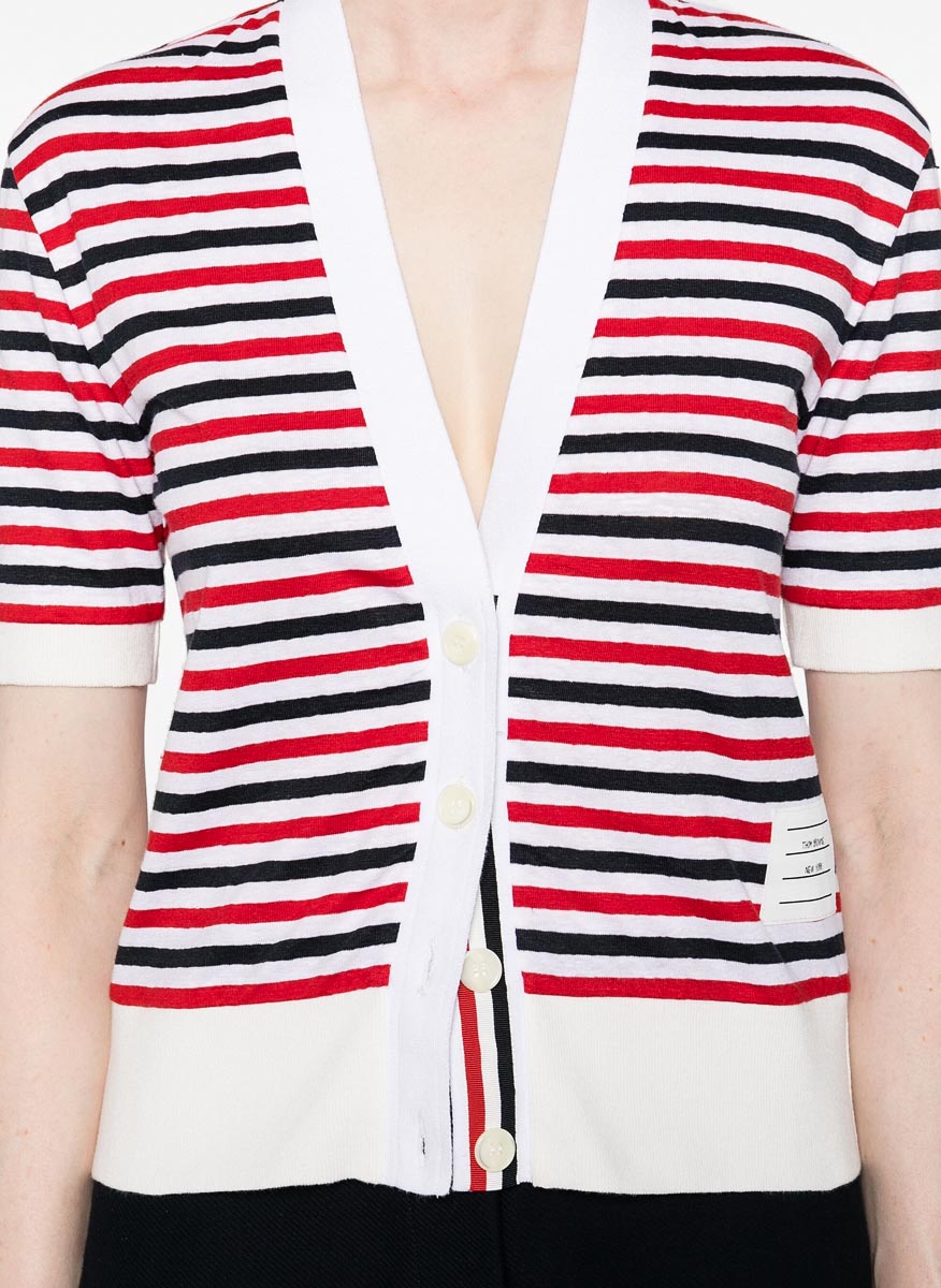 Раирана жилетка от лен Thom Browne