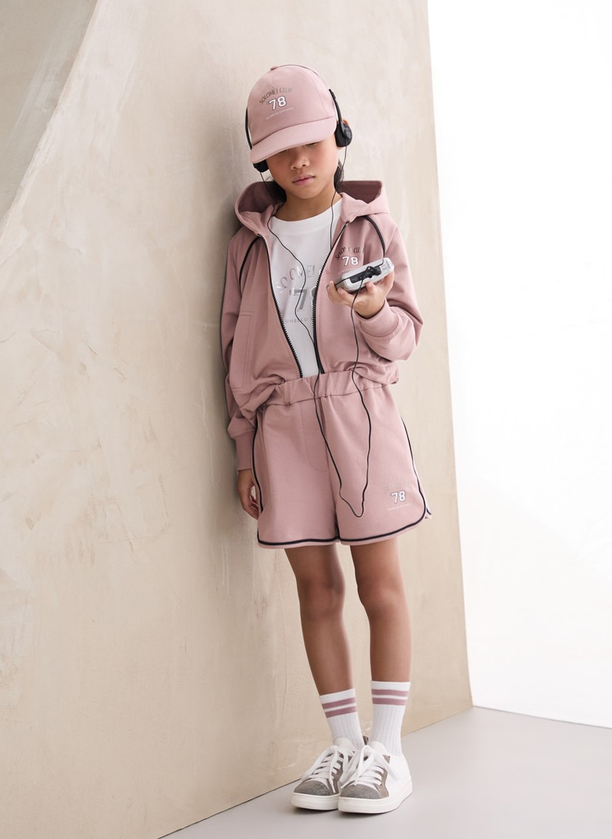 Тишърт с принт 'Solomei Club' Brunello Cucinelli Kids 12