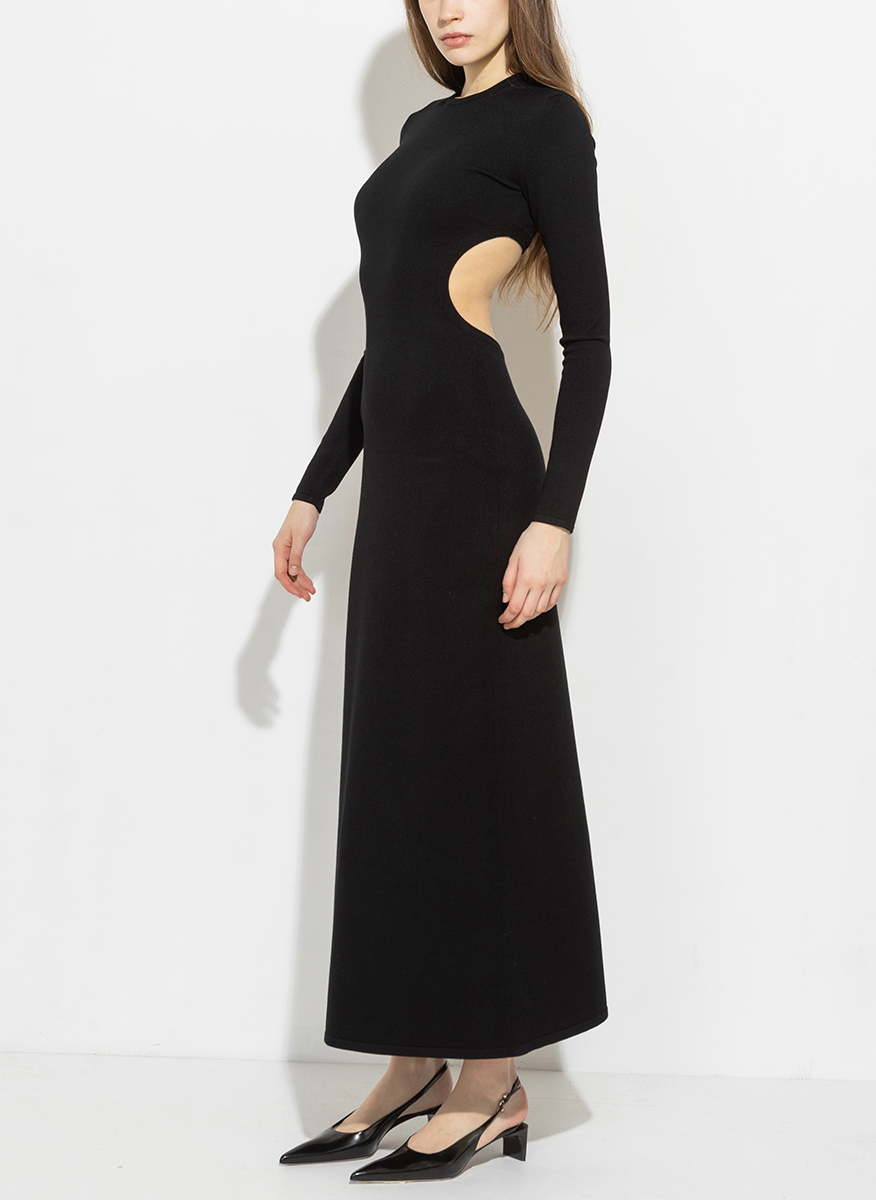 Рокля с изрязан детайл 'Feminine cut' Max Mara Studio Fumana