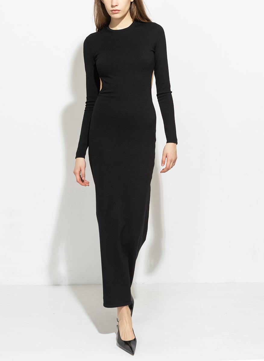 Рокля с изрязан детайл 'Feminine cut' Max Mara Studio Fumana