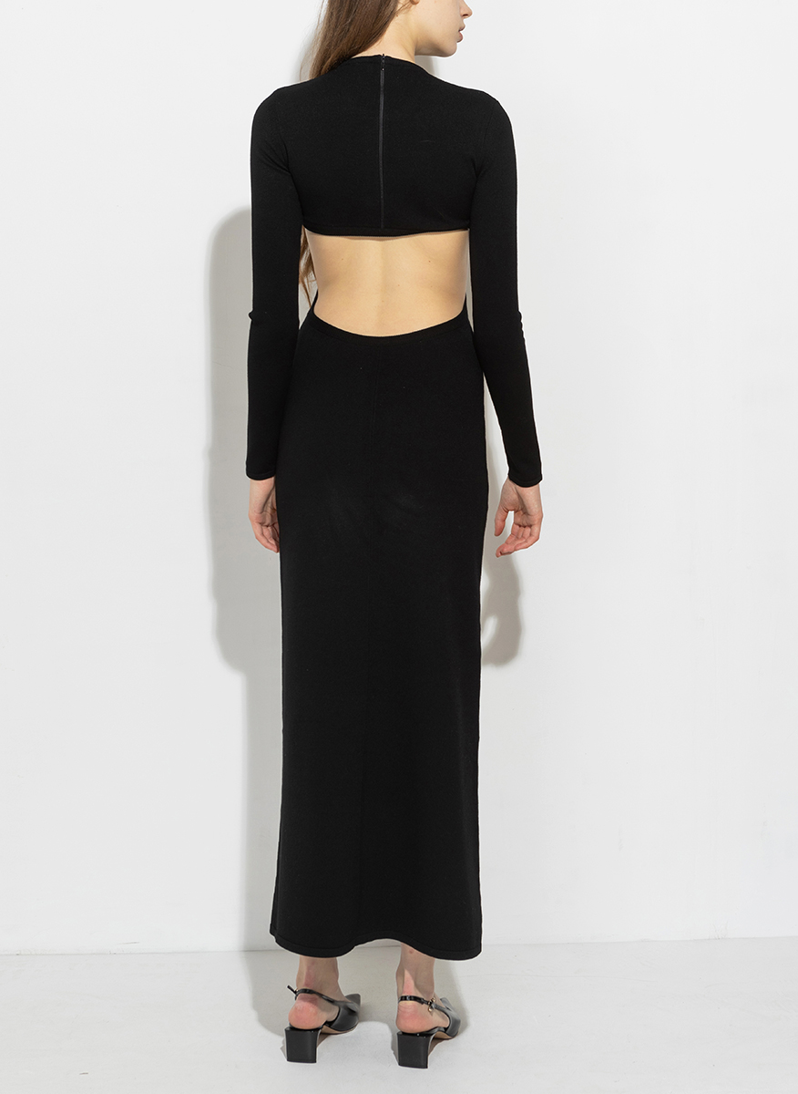 Рокля с изрязан детайл 'Feminine cut' Max Mara Studio Fumana