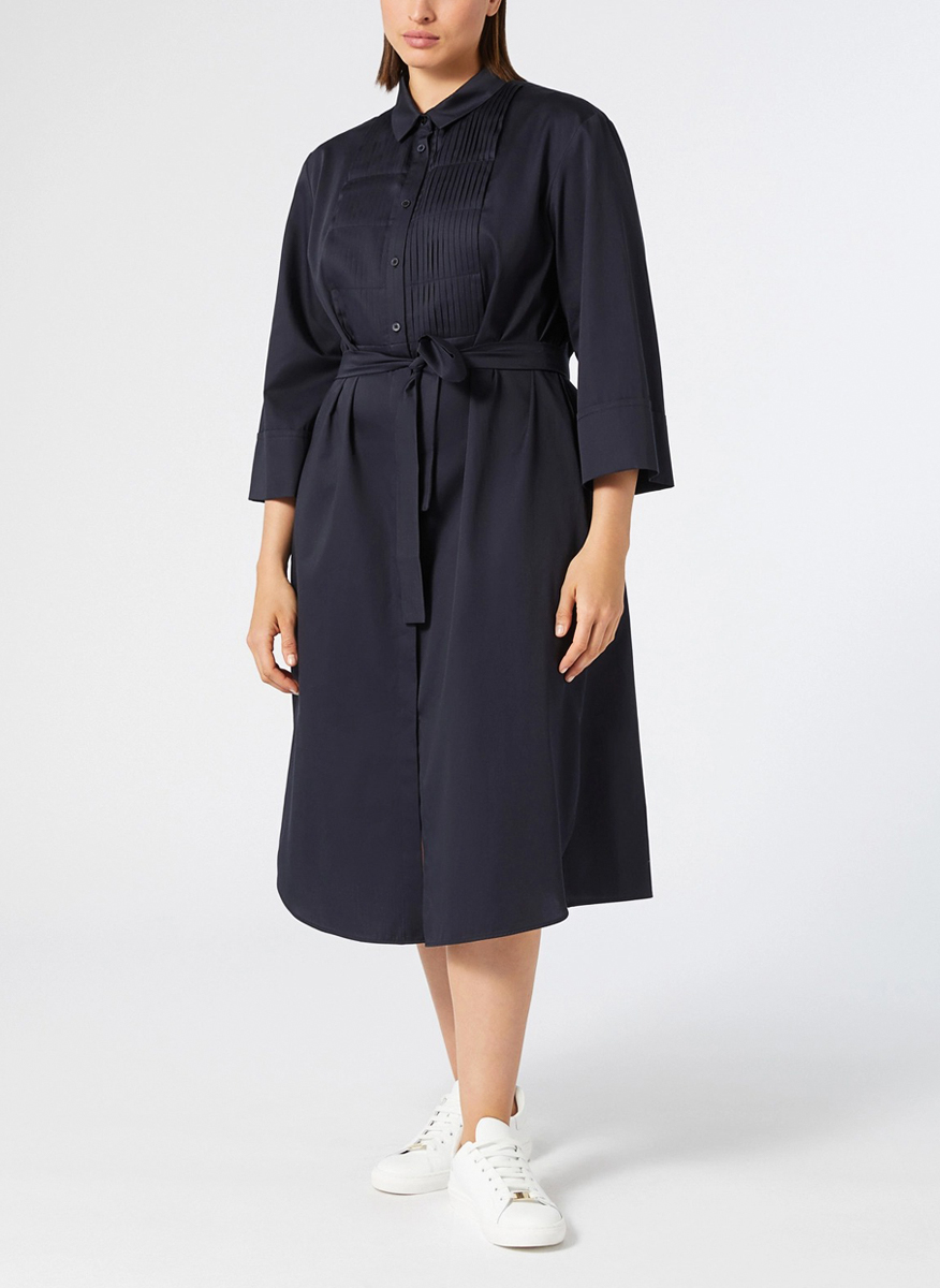 Marina Rinaldi Garage shirt dress with pleats