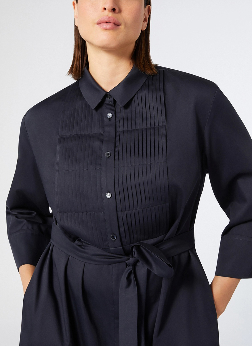 Marina Rinaldi Garage shirt dress with pleats