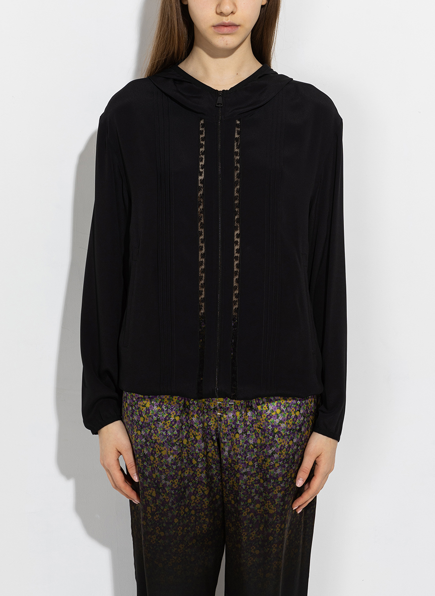 No21 lace detail cardigan