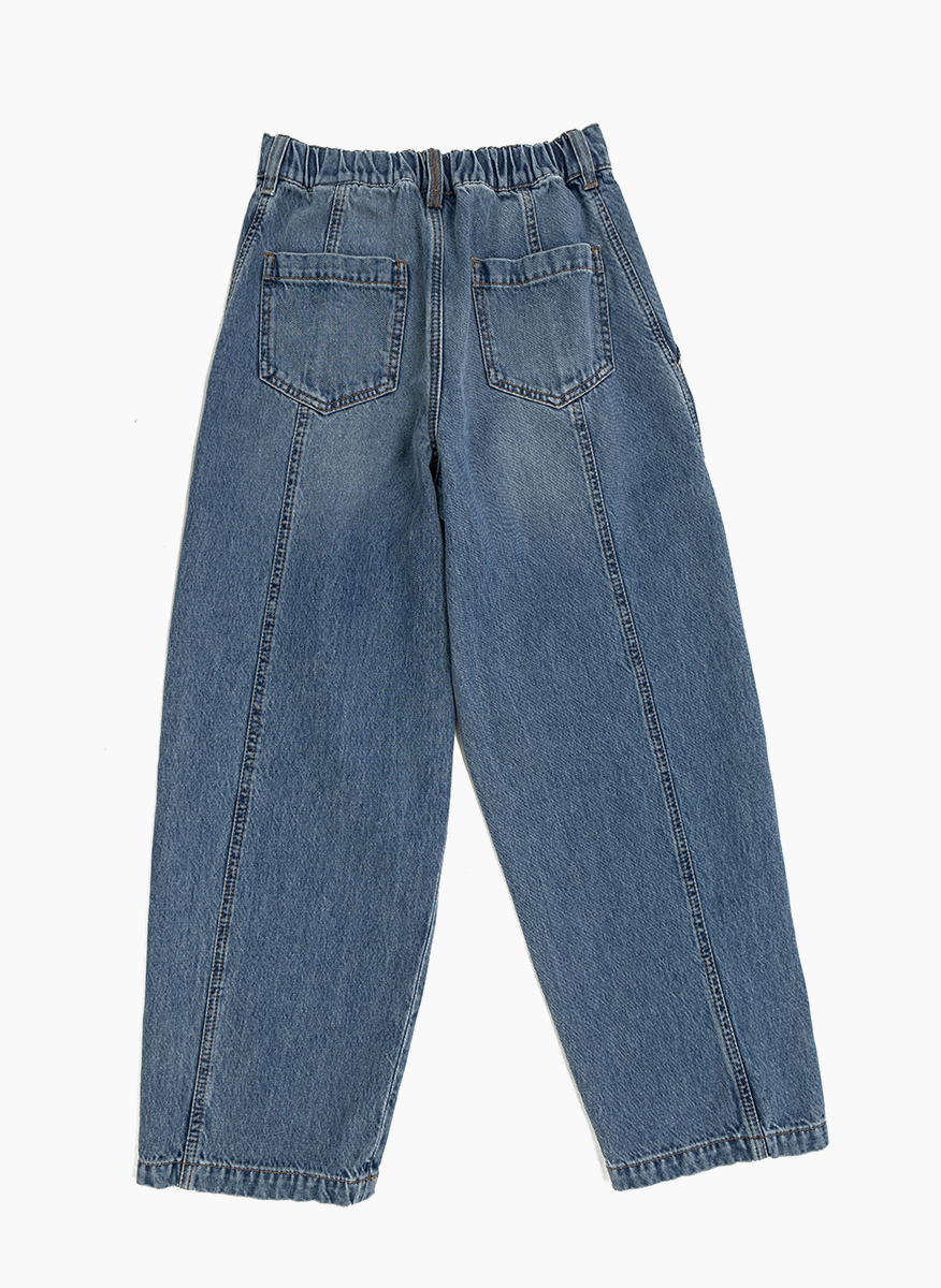 Brunello Cucinelli Kids 12 denim trousers with monili