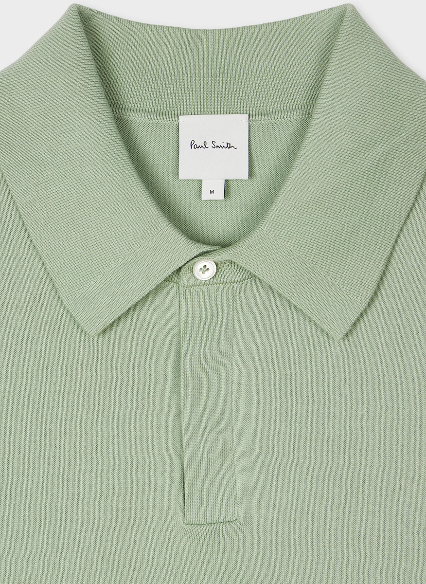 Полошърт от фино плетиво с контрастни детайли Paul Smith