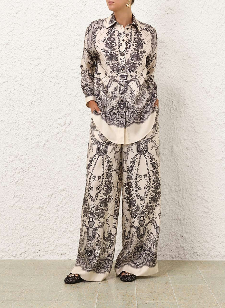 Zimmermann 'Crush' silk trousers