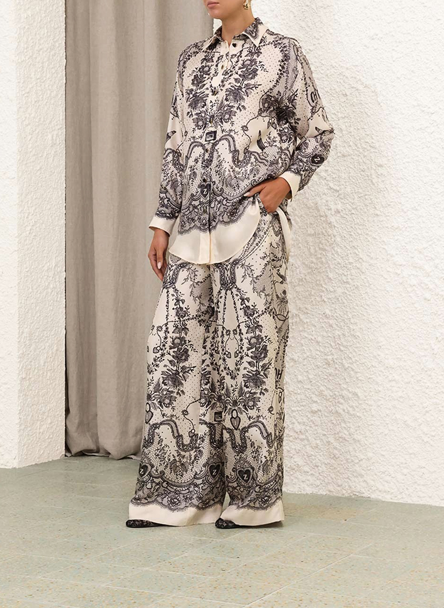 Zimmermann 'Crush' silk trousers