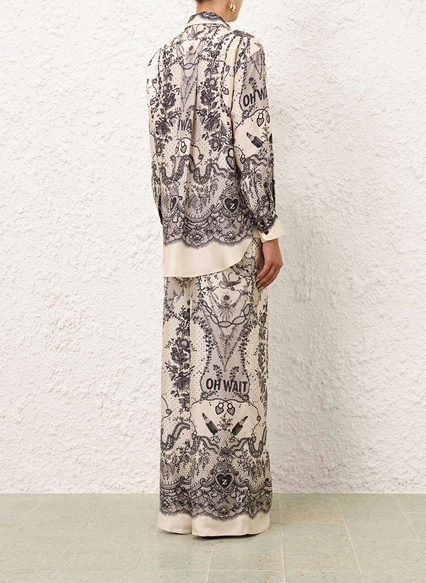 Zimmermann 'Crush' silk trousers