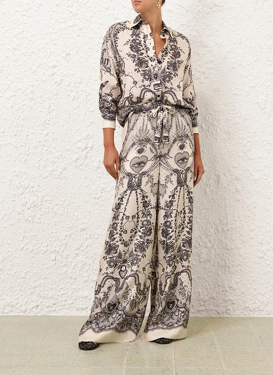 Zimmermann 'Crush' silk trousers