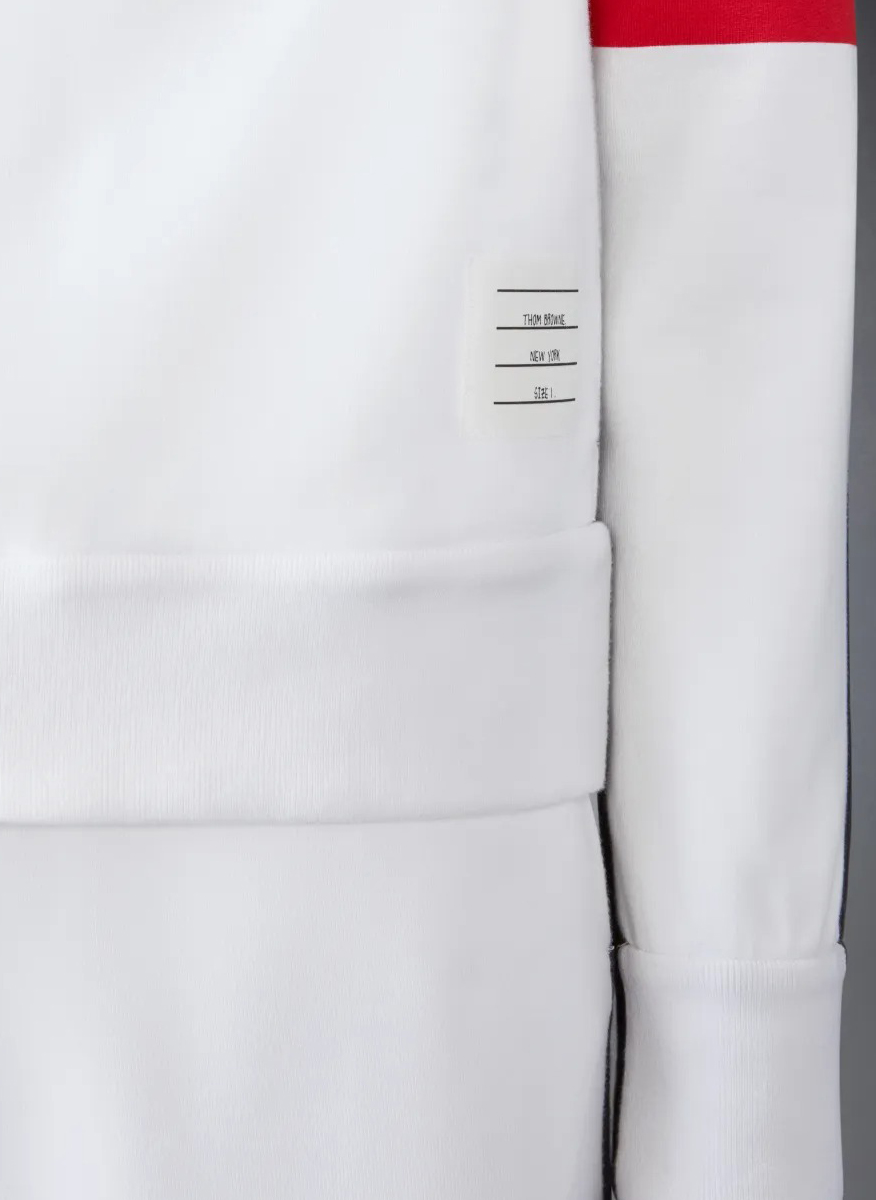 Суитшърт с раиран мотив 'Color Block' Thom Browne