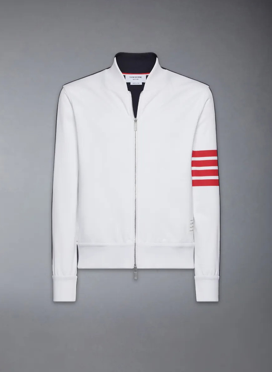Суитшърт с раиран мотив 'Color Block' Thom Browne