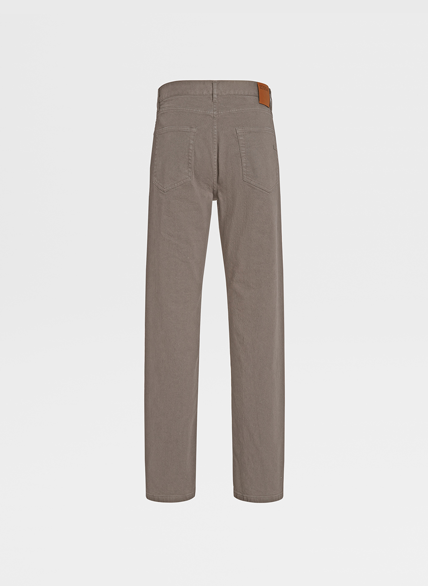 Zegna cotton denim with classic five pockets