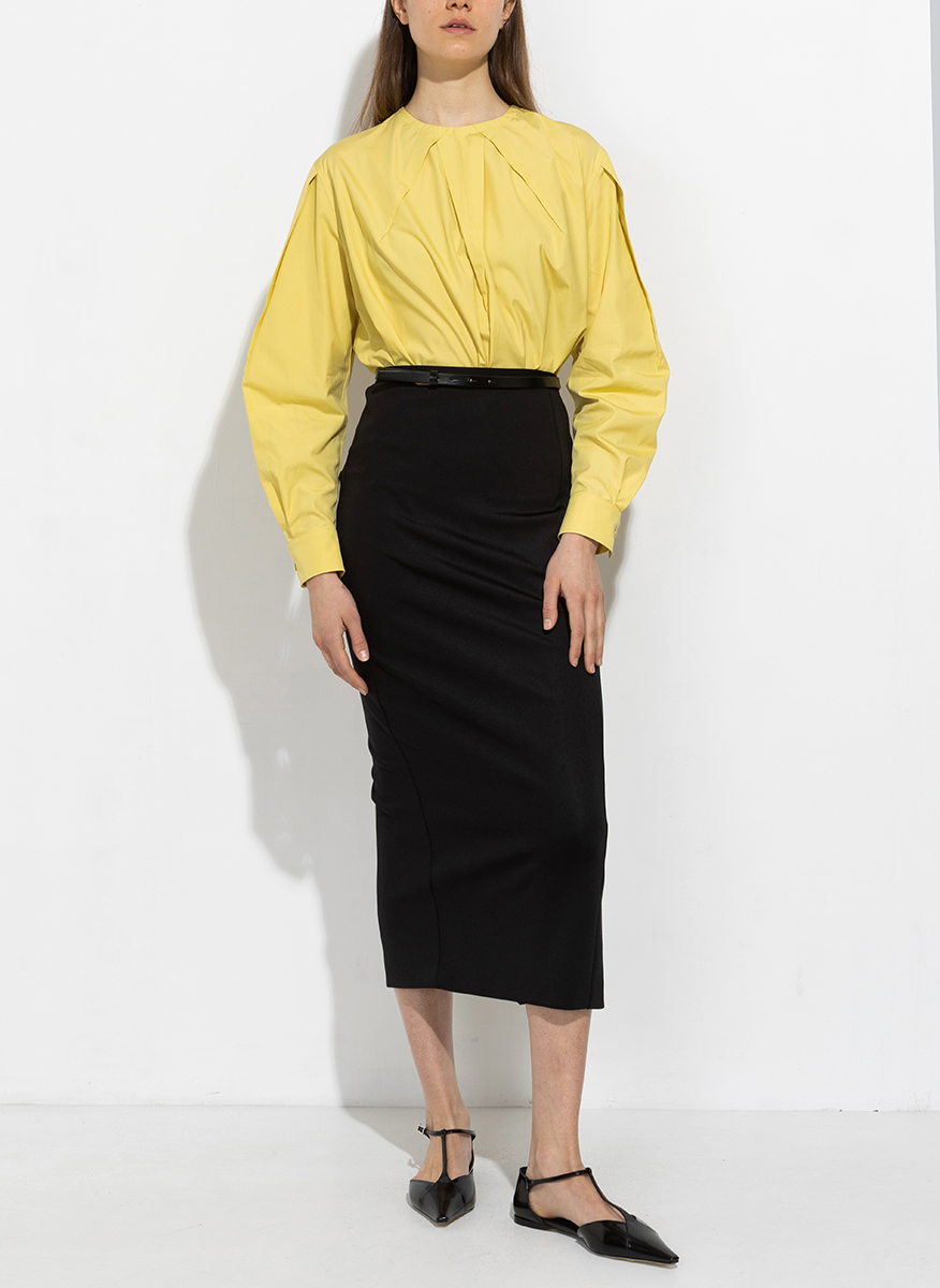 Max Mara Olinto blouse with a pleat motif