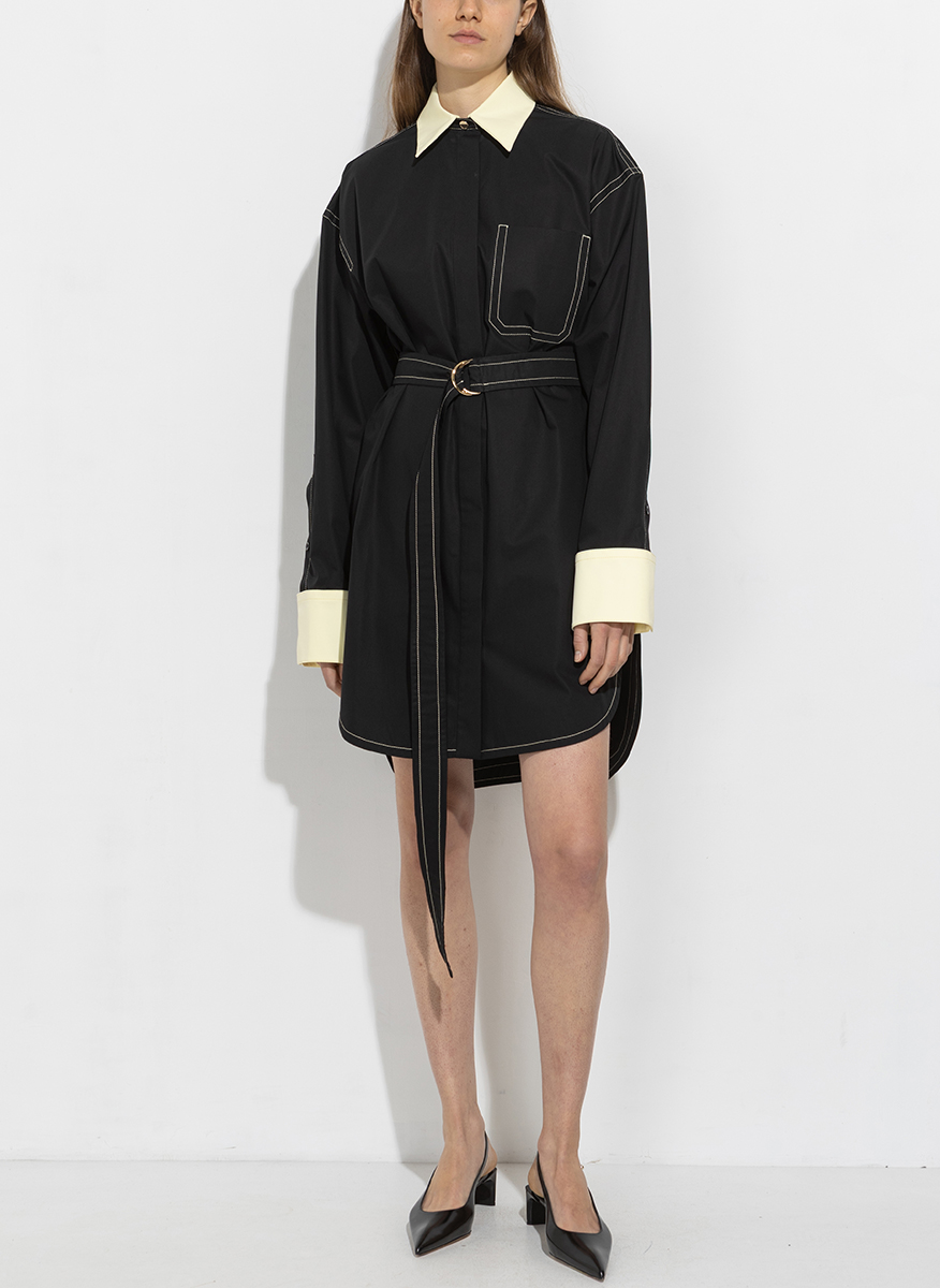 Sportmax Myovid2 shirt dress with belt