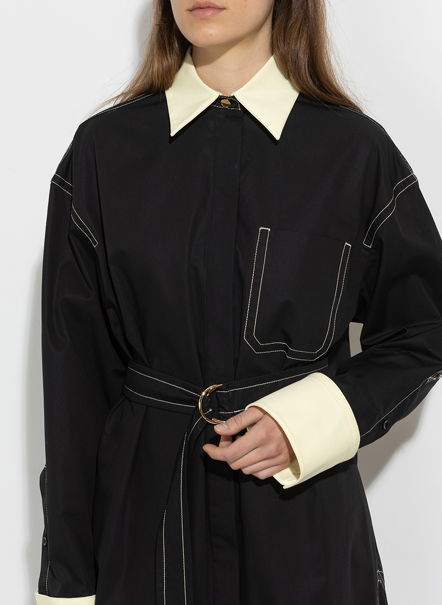 Sportmax Myovid2 shirt dress with belt