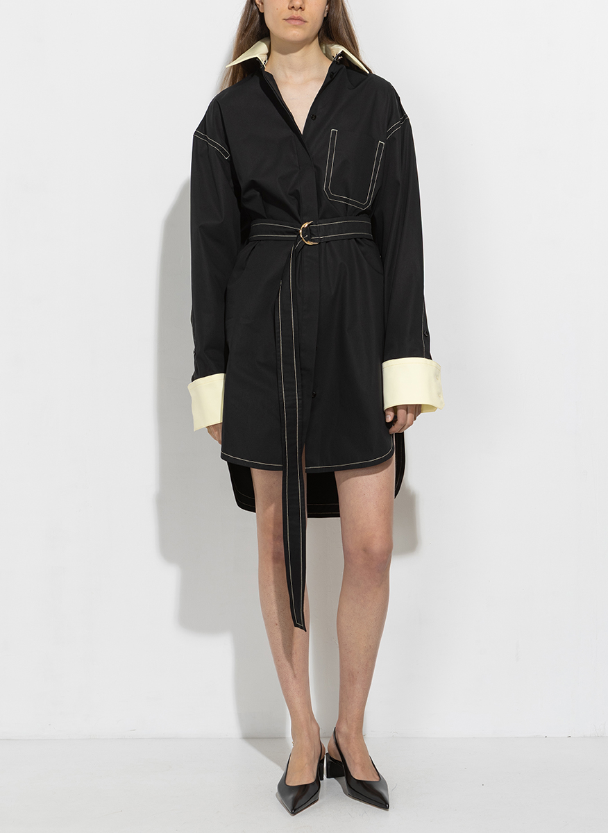 Sportmax Myovid2 shirt dress with belt