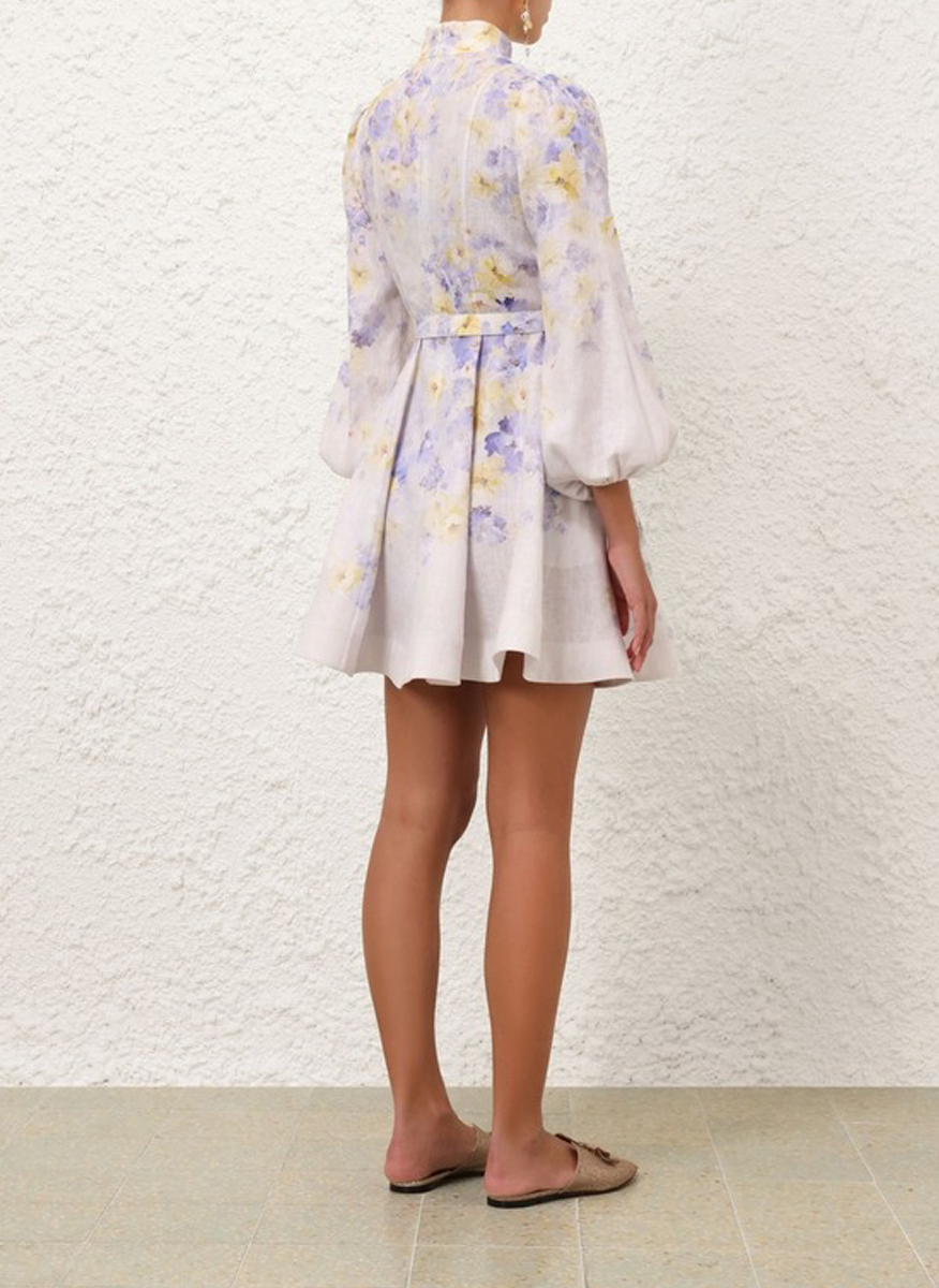 Рокля с принт 'Lilac Floral' Zimmermann