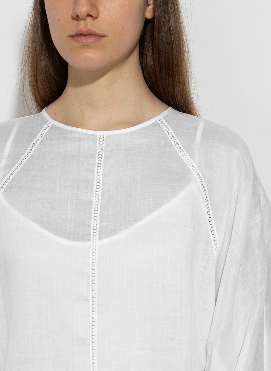 Блуза с макраме дантела Max Mara Studio Edile