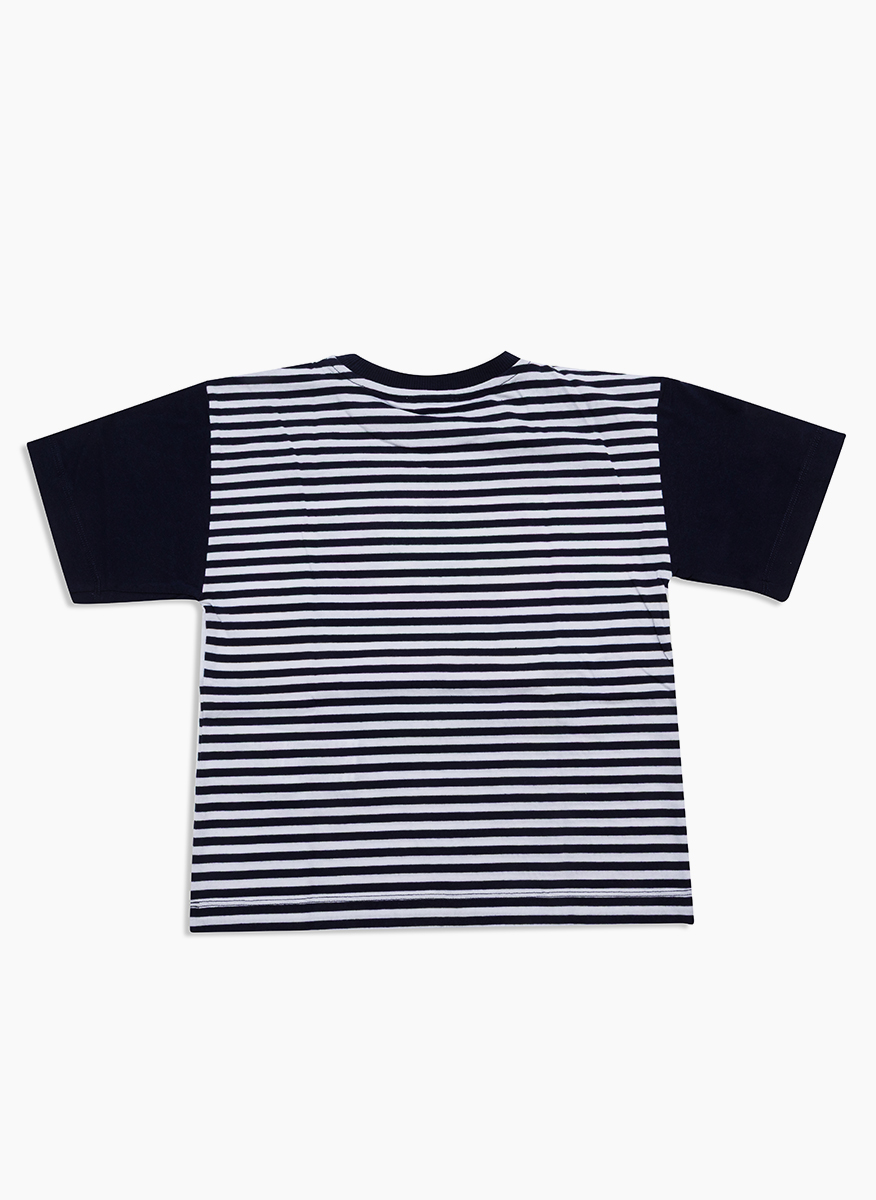 Раиран тишърт с принт Moschino Kids