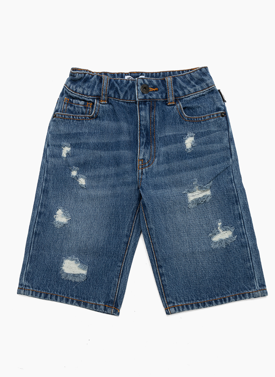 Moschino Kids Teddy Bear shorts in denim