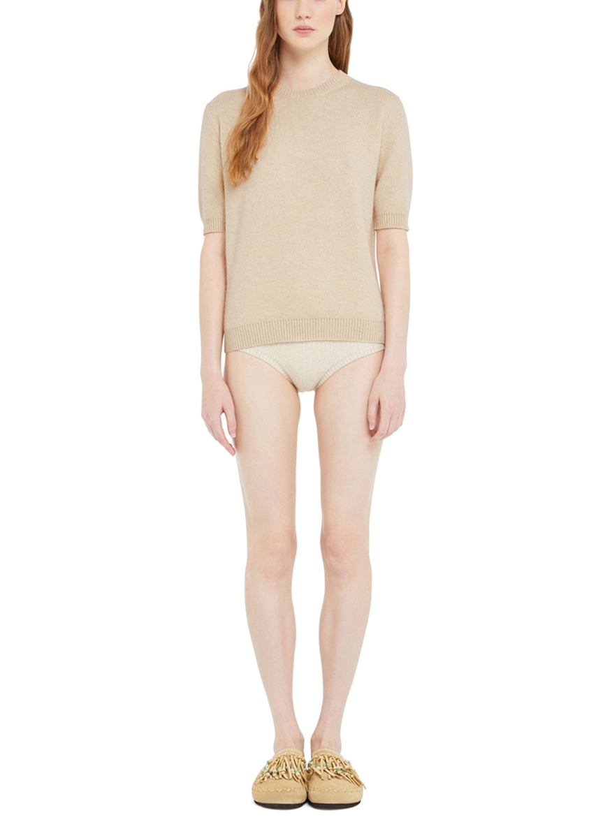 Alanui short sleeve sweater in cashmere