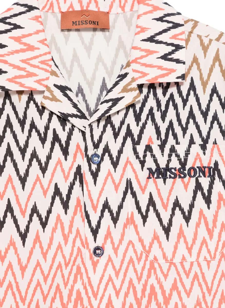Риза с цялостен 'Zig-Zag' принт Missoni
