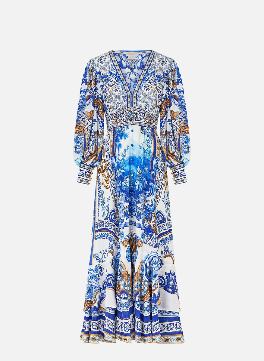 Camilla 'Azul Adventures' dress with print
