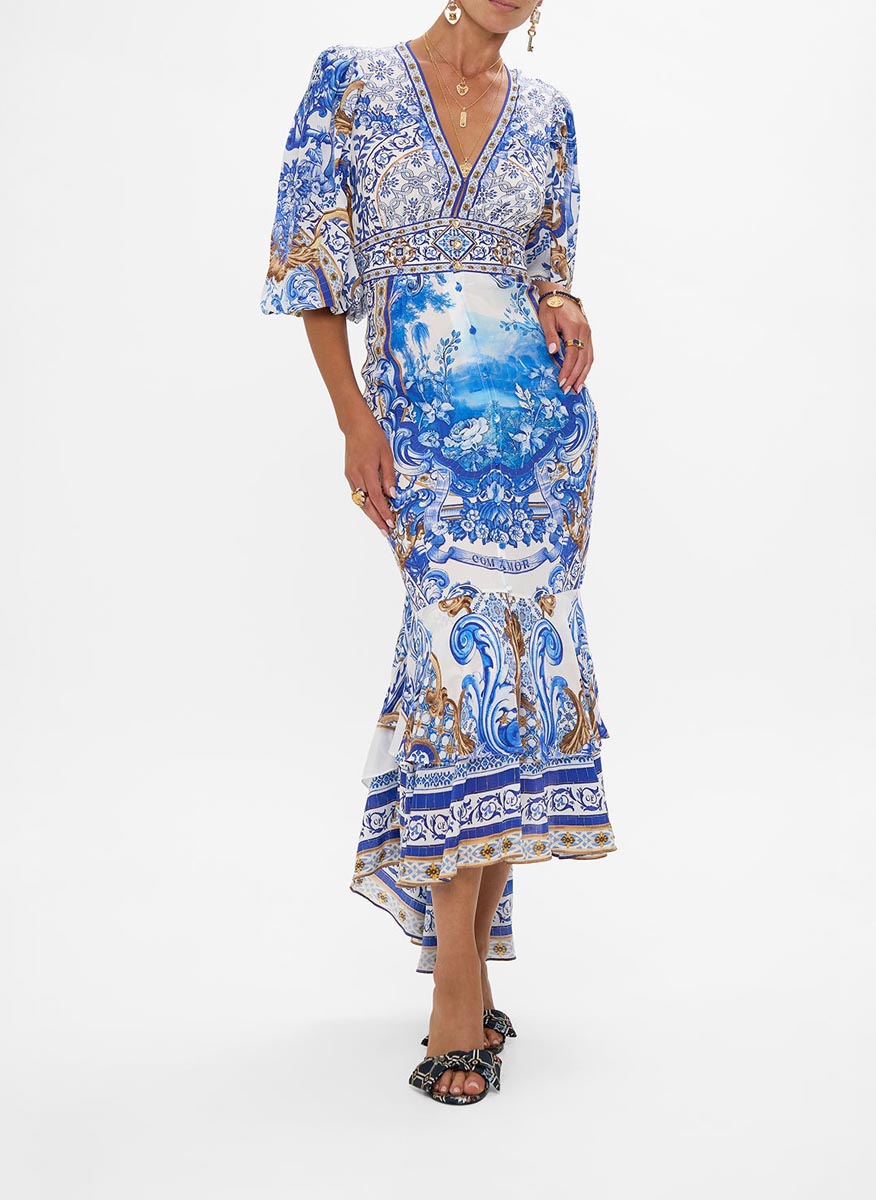Camilla 'Azul Adventures' dress with print