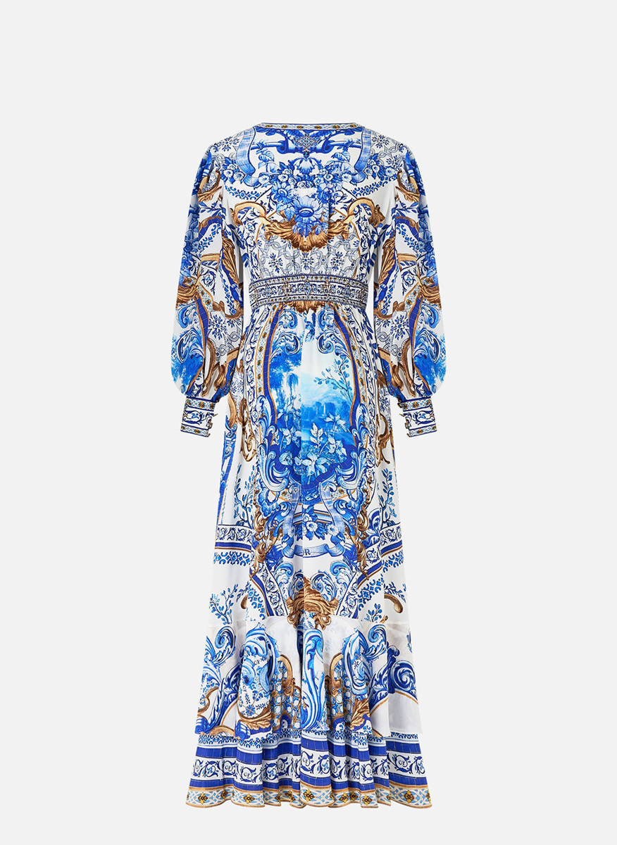 Camilla 'Azul Adventures' dress with print