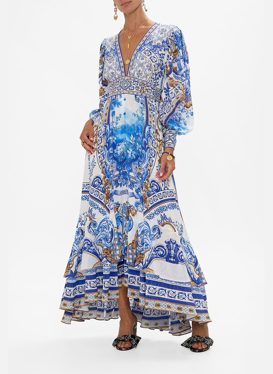 Camilla 'Azul Adventures' dress with print