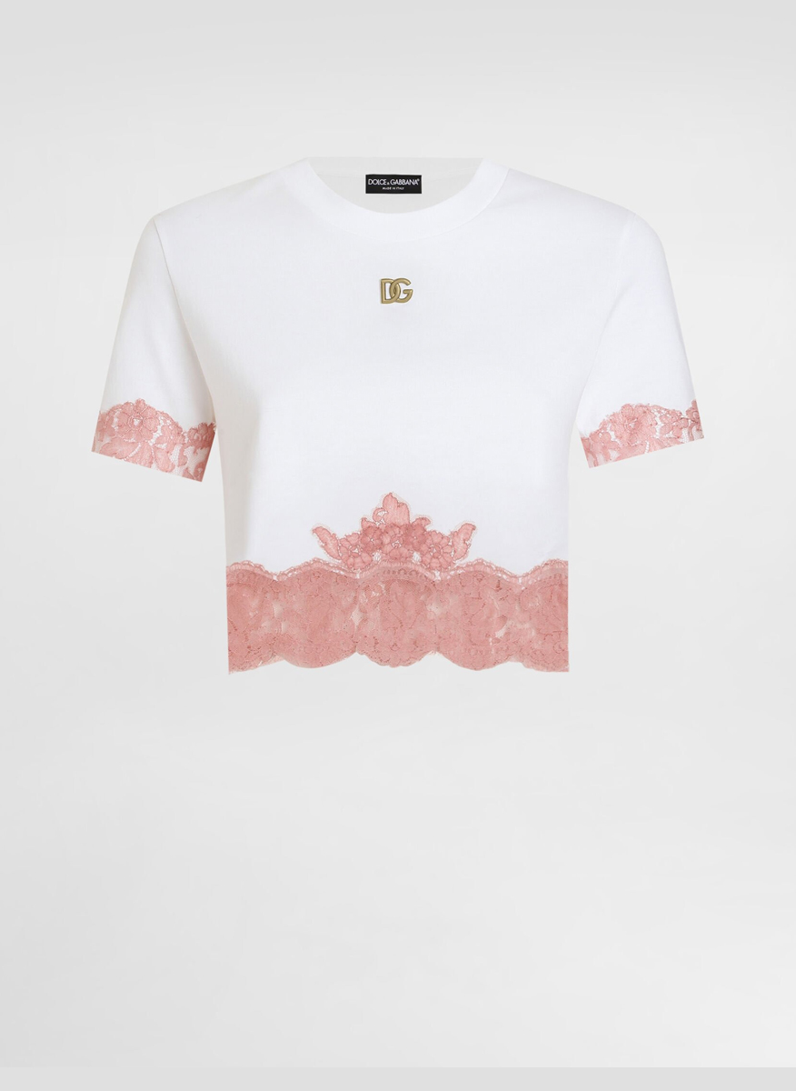 Dolce&Gabbana T-shirt with lace details